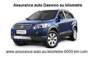 Assurance auto Daewoo au kilometre