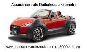Assurance auto Daihatsu au kilometre