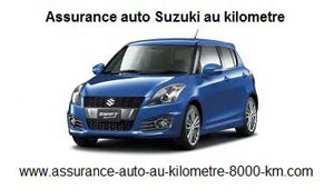 Assurance auto Suzuki au kilometre